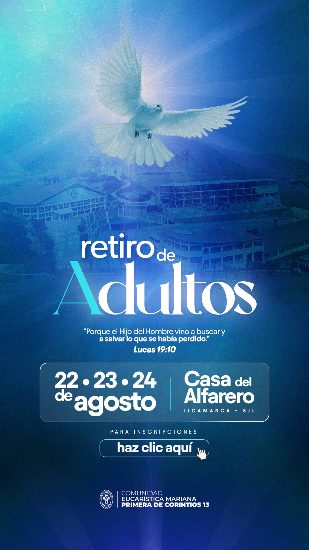 [Retiro de Adultos] 22 • 23 • 24 de Agosto